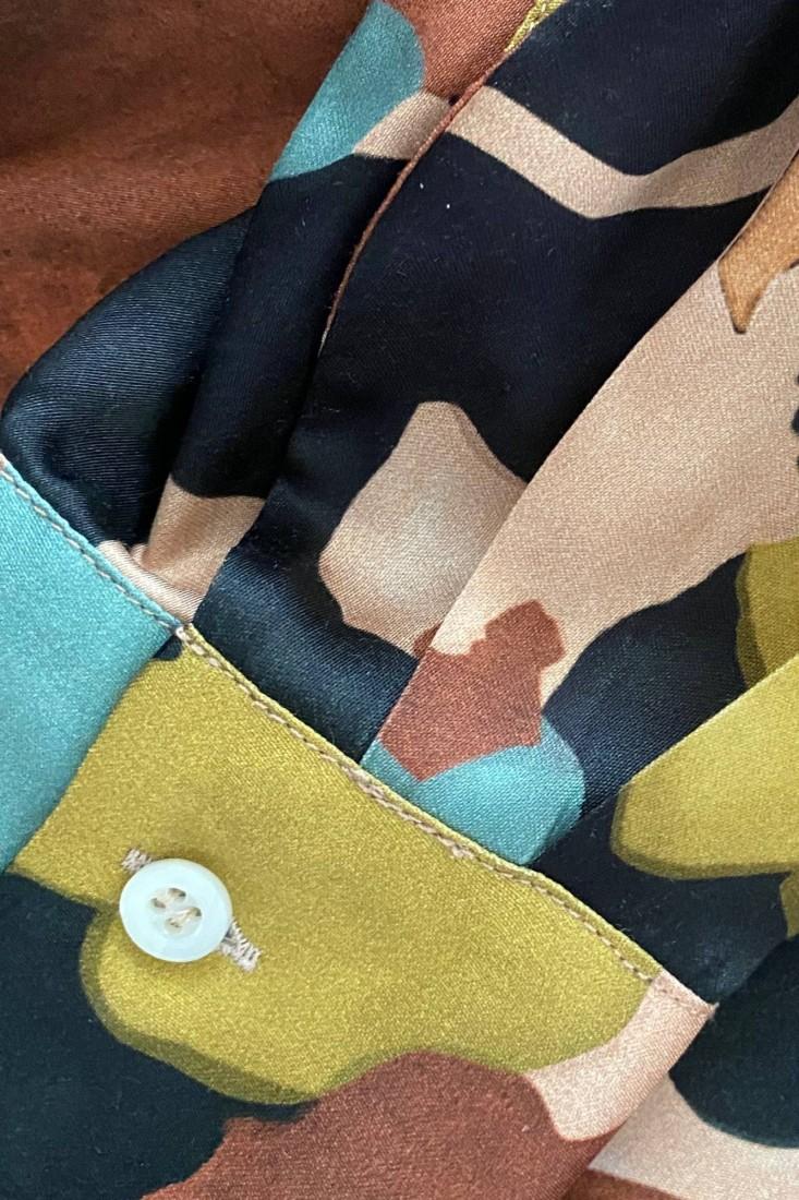 Zanetti 1965 Blusa In Viscosa Stampa Allover