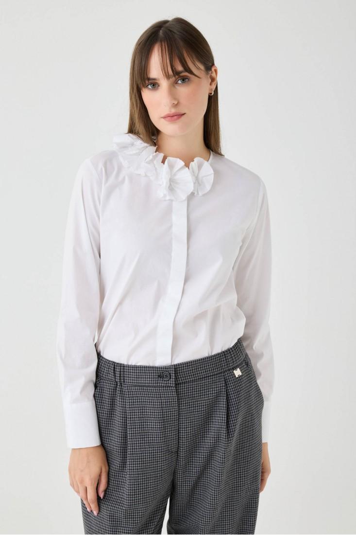 Zanetti 1965 Camicia con dettaglio di fiori