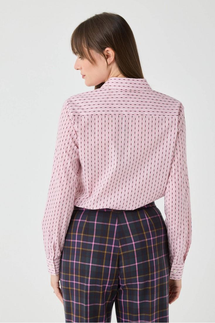 Zanetti 1965 Camicia Con Microstampa Geometrica