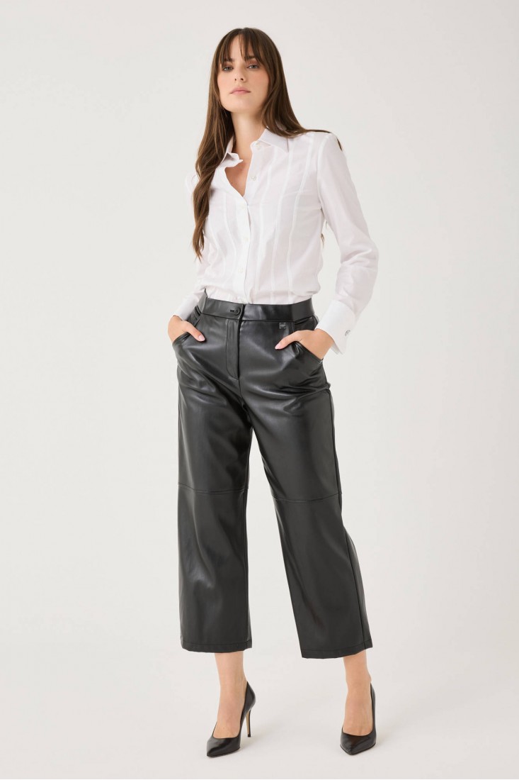 Zanetti 1965 Camicia Con Ricami Verticali