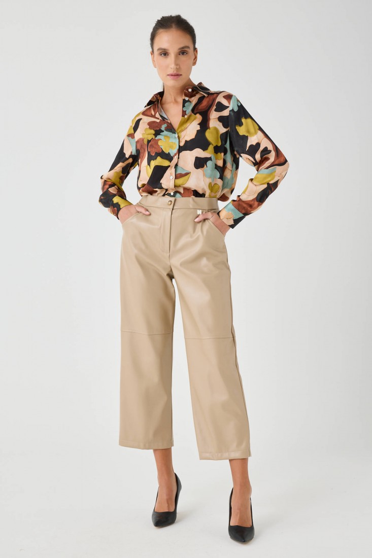 Zanetti 1965 Camicia Con Stampa Allover A Firori