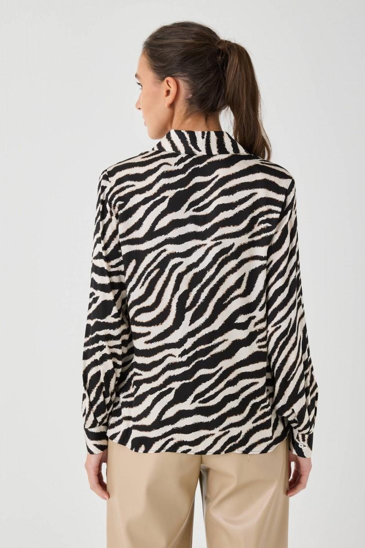 Zanetti 1965 Camicia Con Stampa Animalier