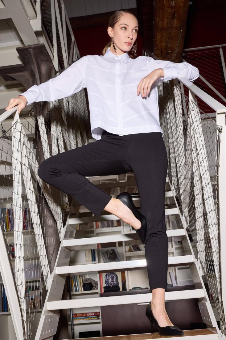 Zanetti 1965 Camicia Cropped Con Ricami