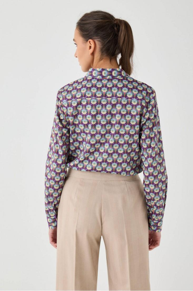 Zanetti 1965 Camicia In Cotone Liberty