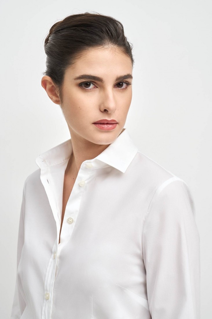 Zanetti 1965 Camicia In Cotone Stretch ANNA