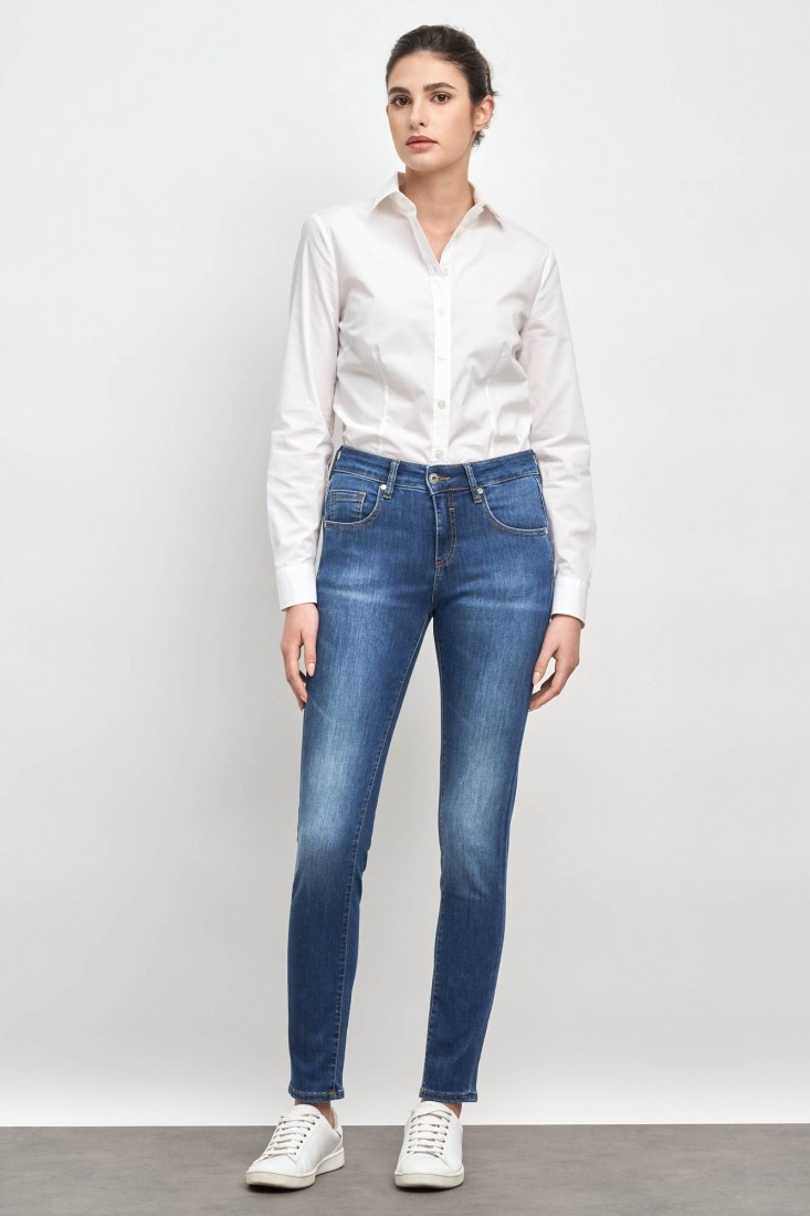 Zanetti 1965 Camicia In Cotone Stretch ANNA