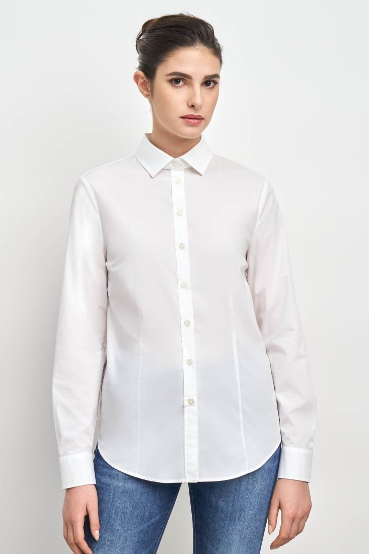 Zanetti 1965 Camicia in cotone stretch ANNA