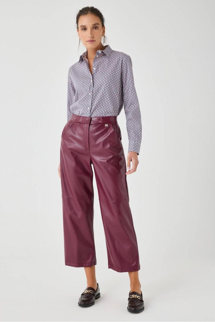 Zanetti 1965 Camicia In Cotone Stretch Geometrico