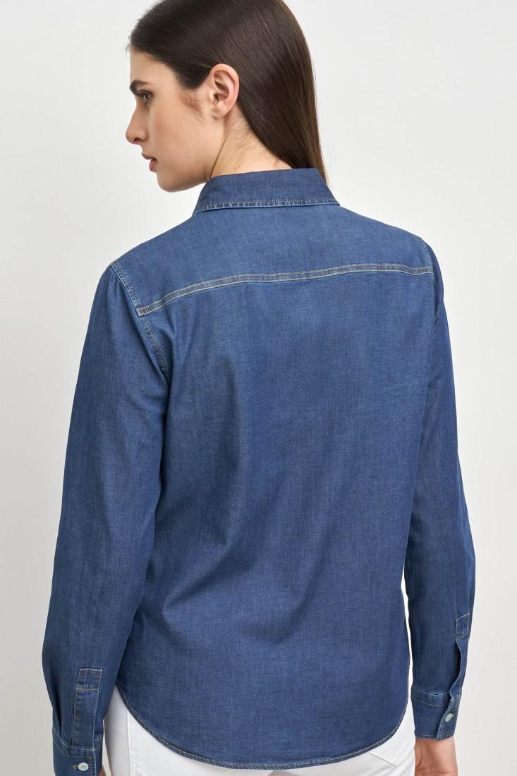Zanetti 1965 Camicia In Denim Stretch STEFY