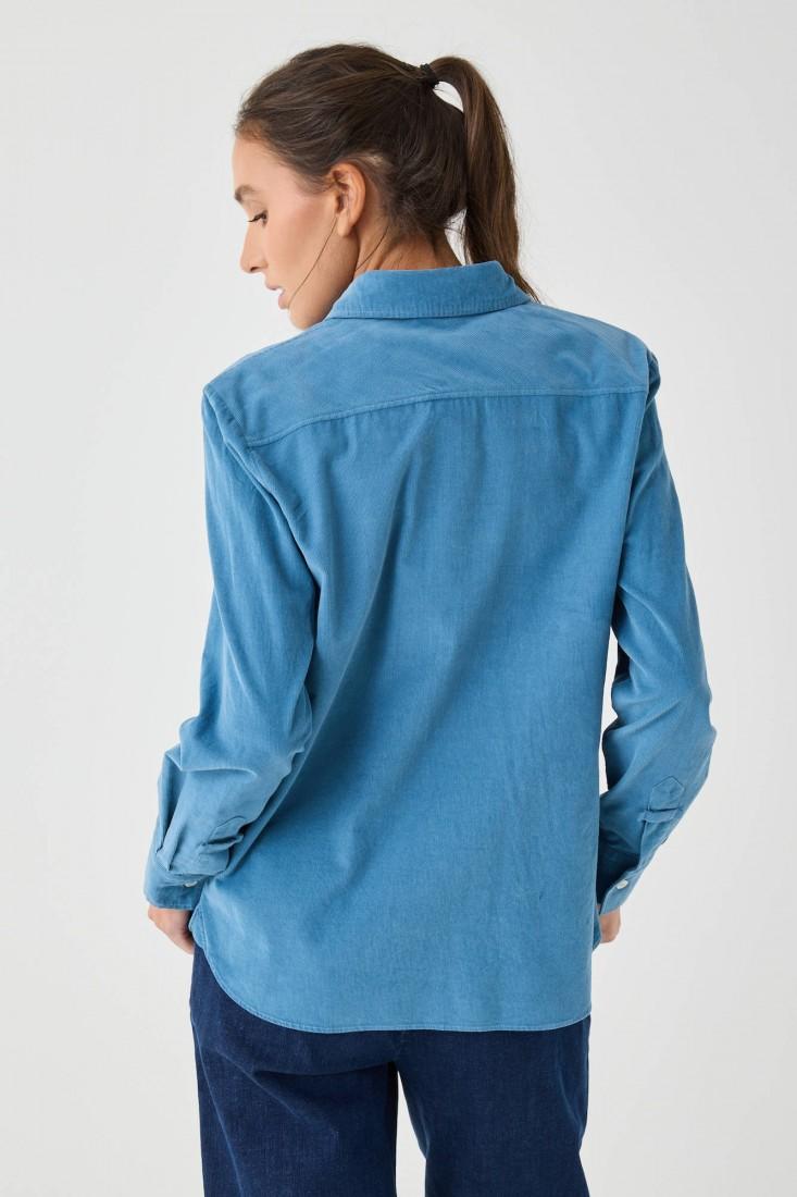 Zanetti 1965 Camicia In Velluto Microcoste