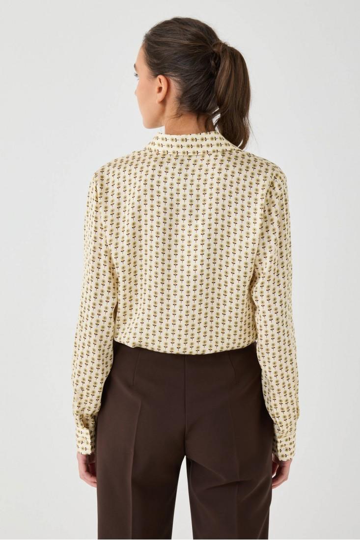 Zanetti 1965 Camicia In Viscosa A Fiorellini