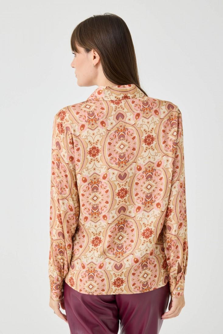 Zanetti 1965 Camicia In Viscosa Con Stampa Paisley