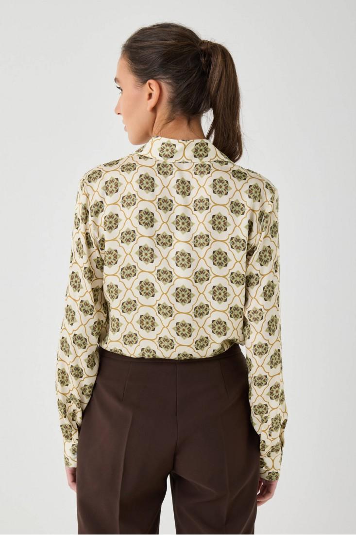 Zanetti 1965 Camicia In Viscosa Stampata