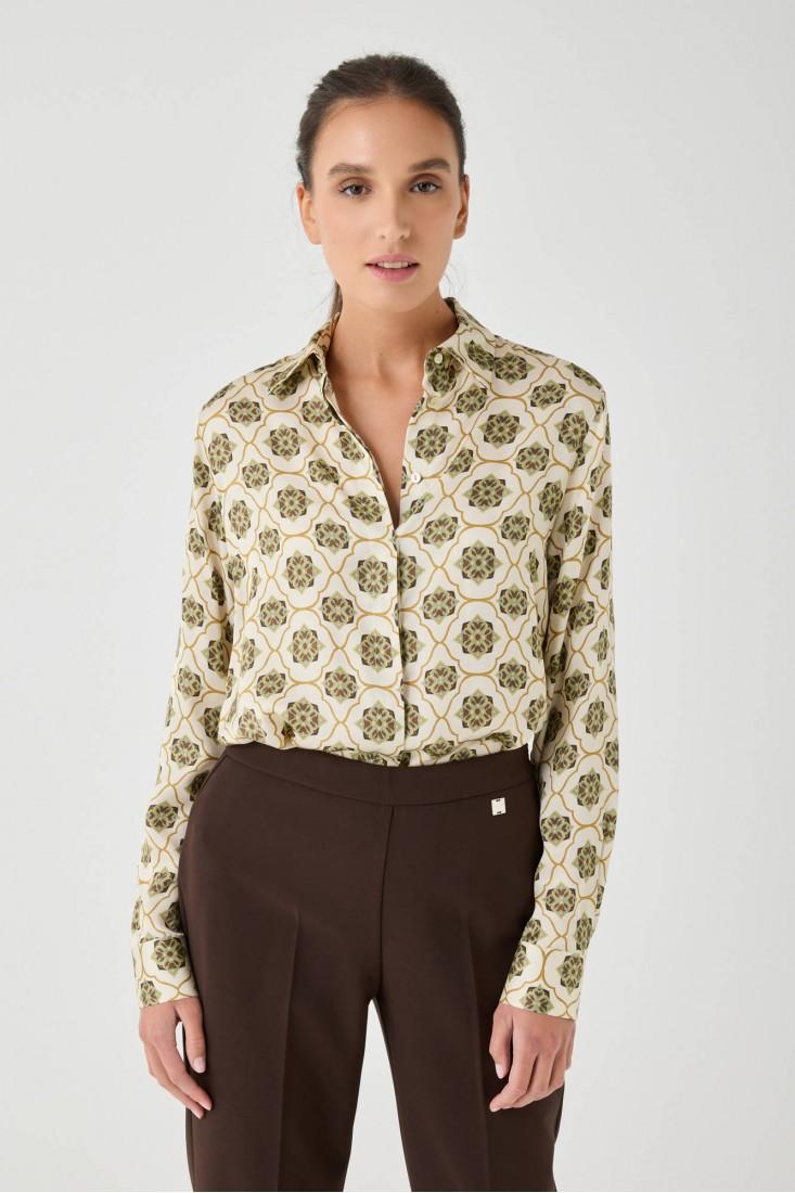 Zanetti 1965 Camicia in viscosa stampata