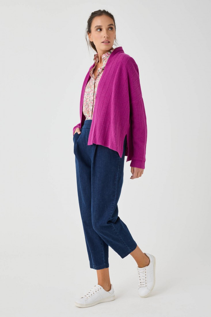 Zanetti 1965 Cardigan In Misto Lana Viscosa