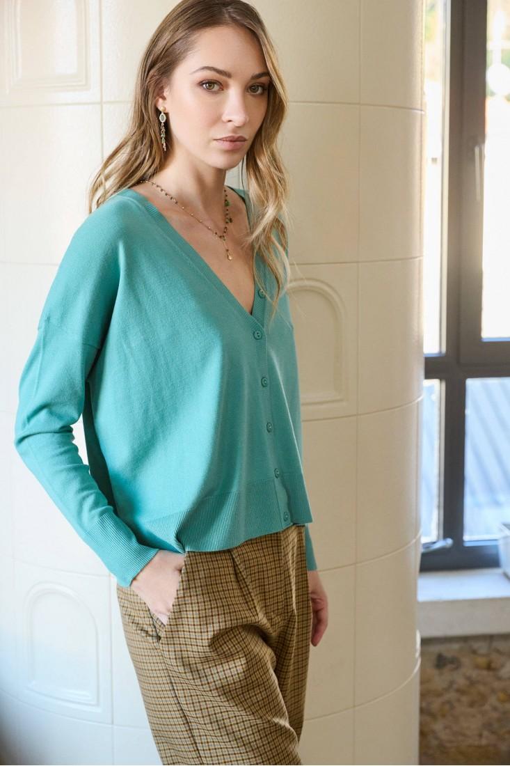 Zanetti 1965 Cardigan In Misto Viscosa