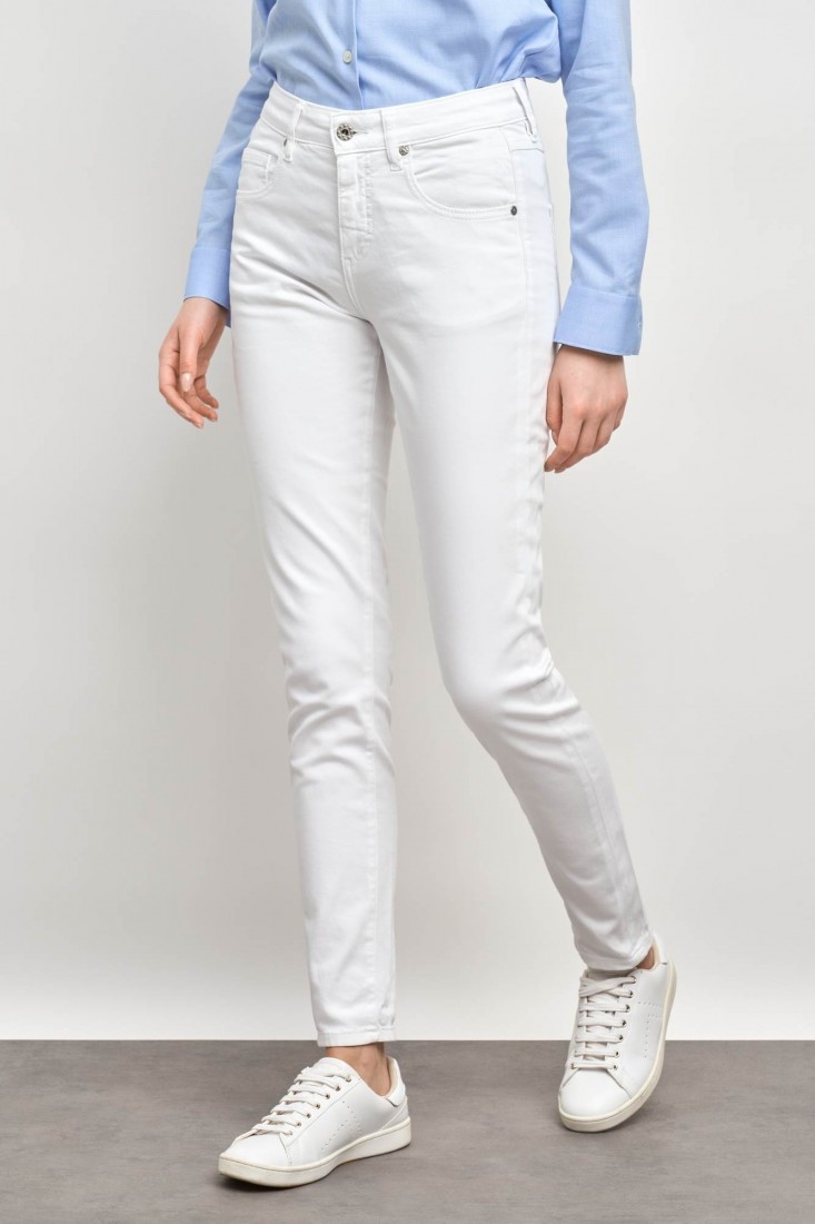 Zanetti 1965 Jeans stretch slim bianco