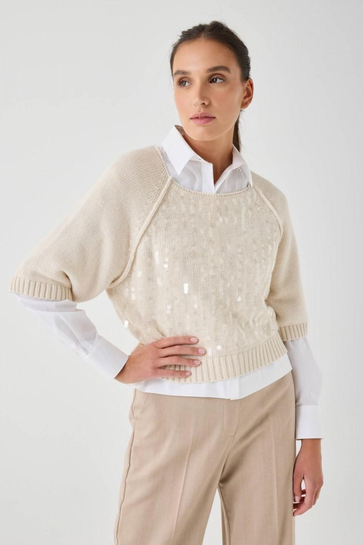 Zanetti 1965 Maglione con paillettes