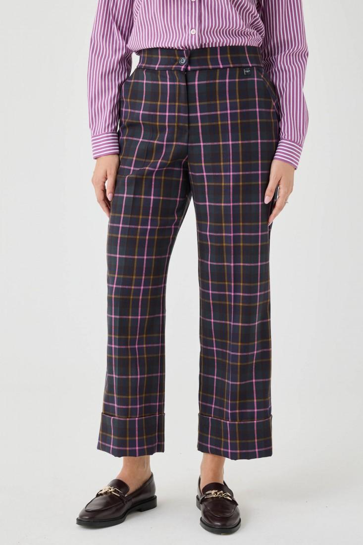 Zanetti 1965 Pantalone a quadri gamba dritta