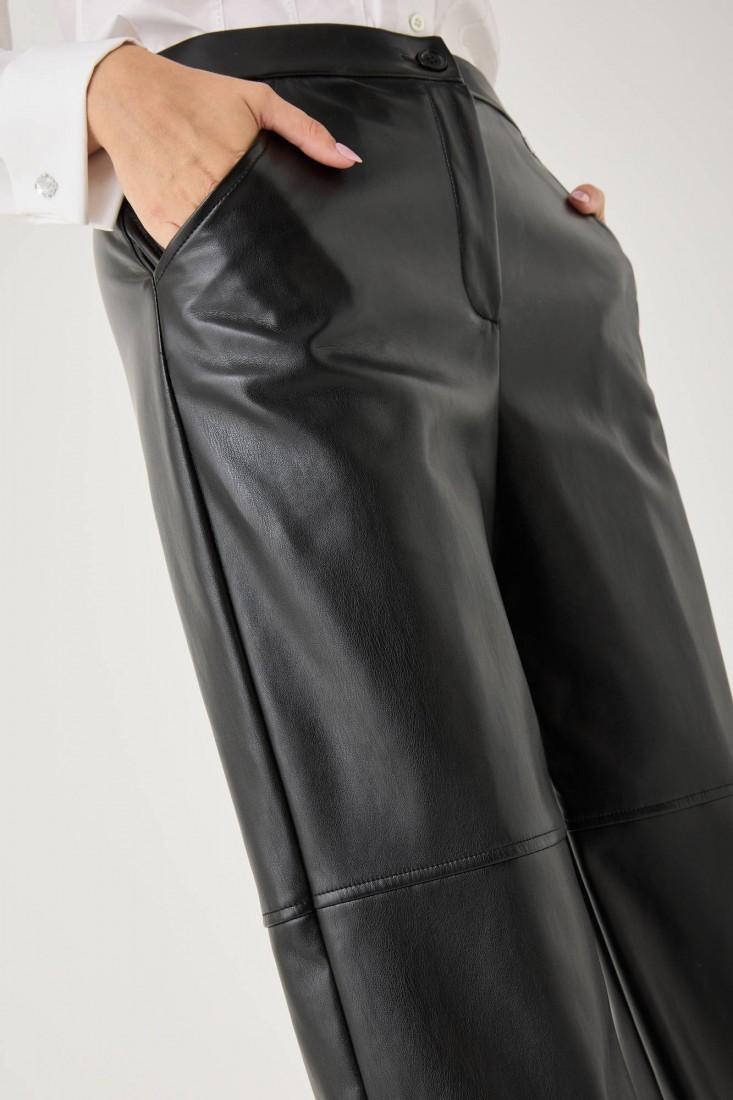 Zanetti 1965 Pantalone Dritto In Ecopelle