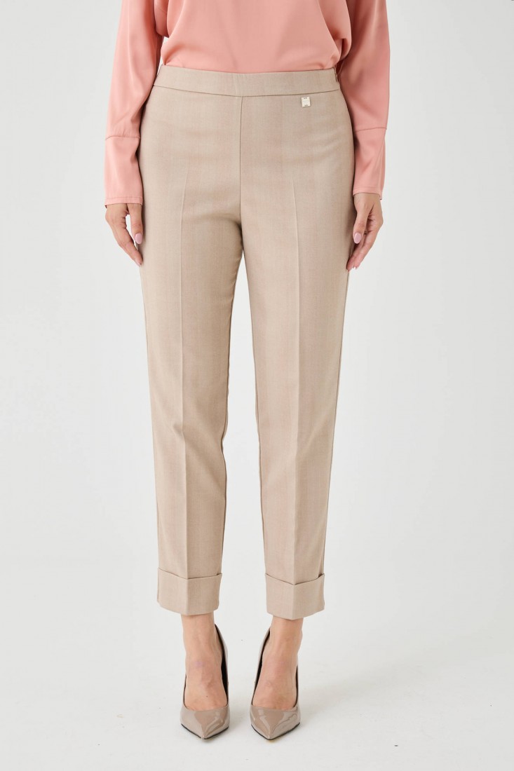 Zanetti 1965 Pantalone in twill di misto ramiè