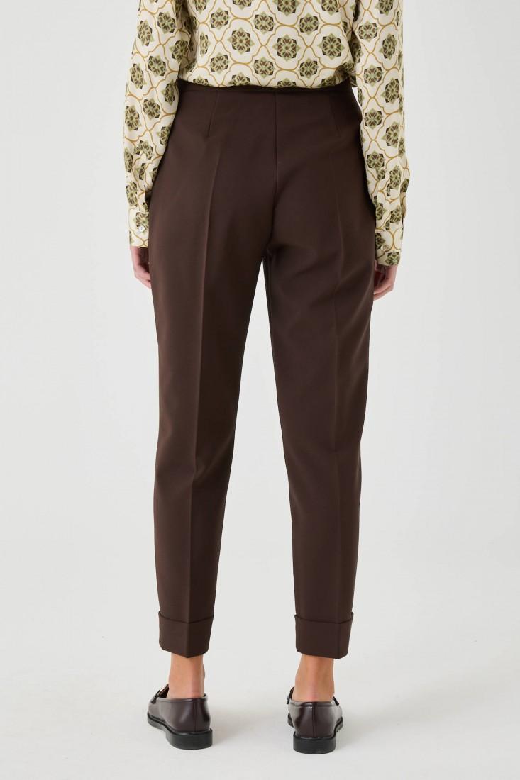 Zanetti 1965 Pantalone Stretch Con Risvolto