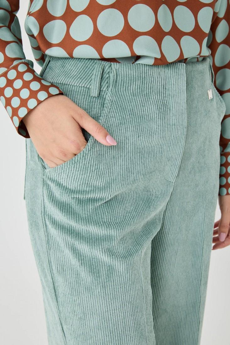 Zanetti 1965 Pantaloni In Velluto Cropped