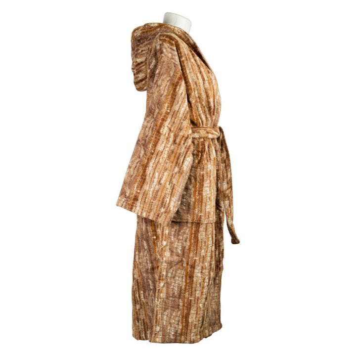 Zenoni & ColombiAccappatoio Con Cappuccio In Spugna 600 Gr Samantha Marrone