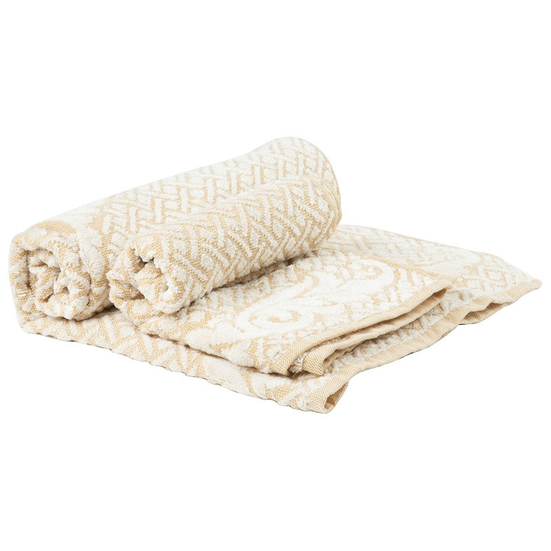 Zenoni & ColombiAsciugamani Cordoba in spugna jacquard 450 gr Senape