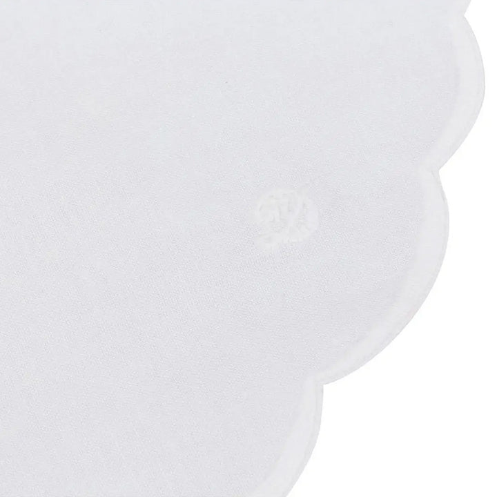 Zenoni & ColombiCentrino Centrotavola Rotondo Ricamato A Mano In Puro Cotone Made In Italy Variante Sherwood