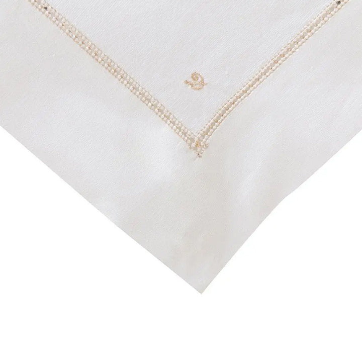 Zenoni & ColombiCentrotavola Ricamato A Mano In Cotone Made In Italy Variante Gigliuccio