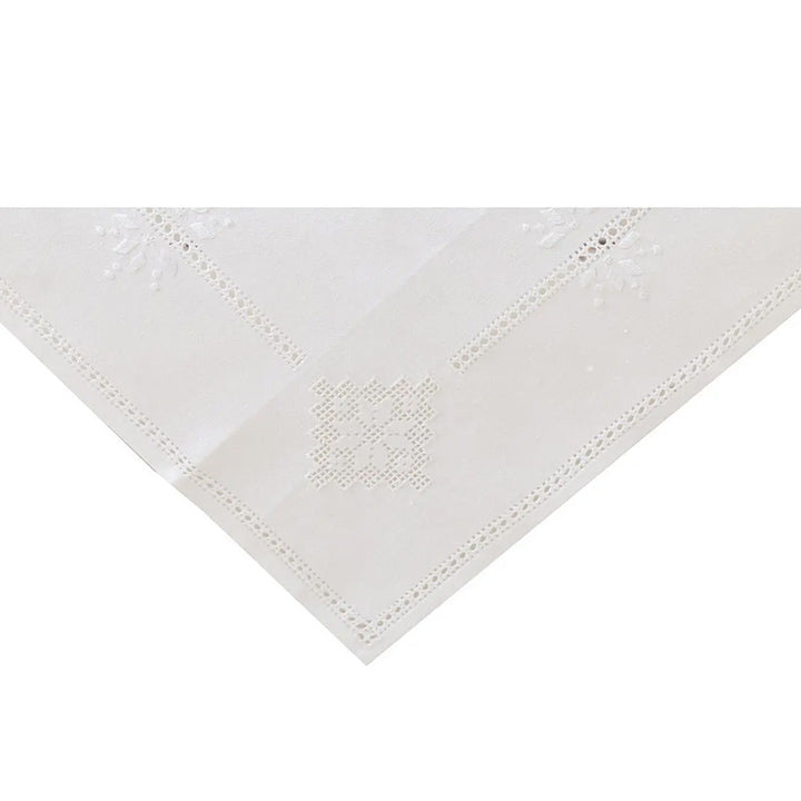 Zenoni & ColombiCentrotavola Ricamato A Mano In Misto Lino E Cotone Made In Italy Variante Sara