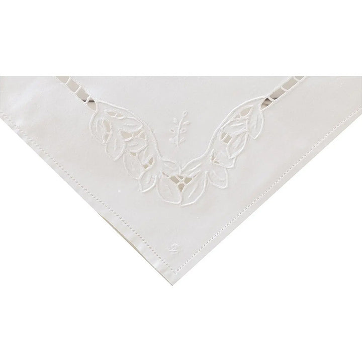 Zenoni & ColombiCentrotavola Ricamato A Mano In Puro Cotone Made In Italy Variante Amalia