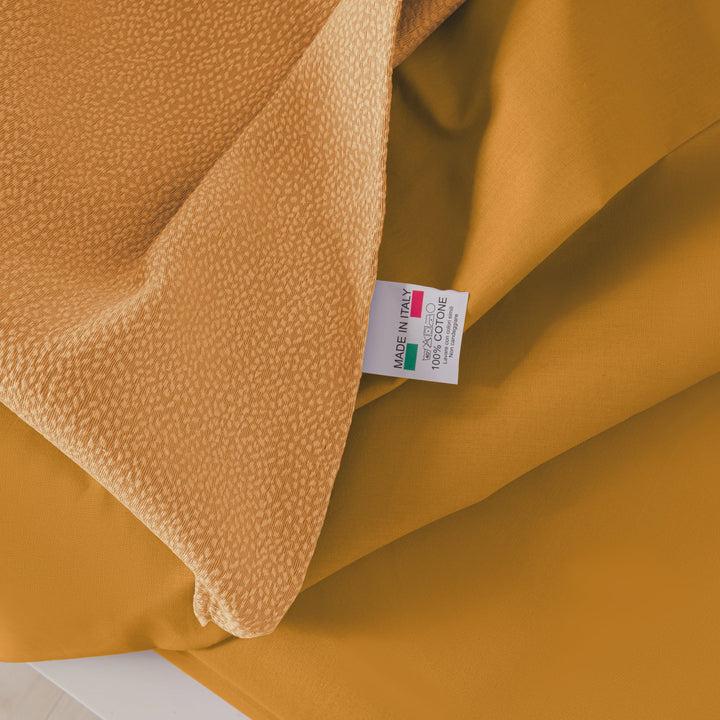 Zenoni & ColombiCompleto Copriletto Con Federe In Cotone Jacquard Keppler Ambra