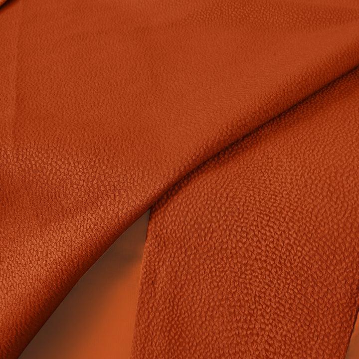 Zenoni & ColombiCompleto Copriletto Con Federe In Cotone Jacquard Keppler Arancio Scuro