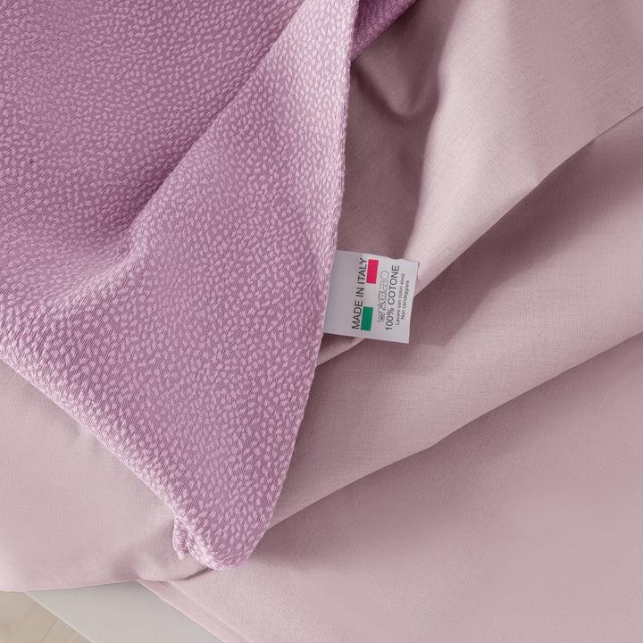 Zenoni & ColombiCompleto Copriletto Con Federe In Cotone Jacquard Keppler Lilla