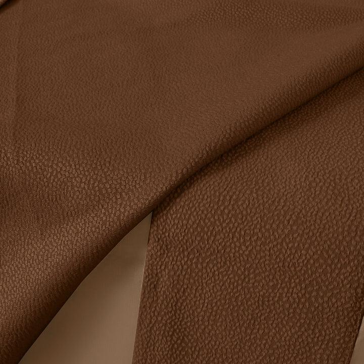 Zenoni & ColombiCompleto Copriletto Con Federe In Cotone Jacquard Keppler Nocciola