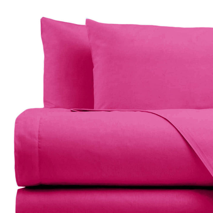 Zenoni & ColombiCompleto Lenzuola In 100% Cotone Alta Qualità Fucsia