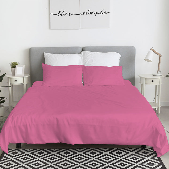 Zenoni & ColombiCompleto Lenzuola In 100% Cotone Alta Qualità Fucsia