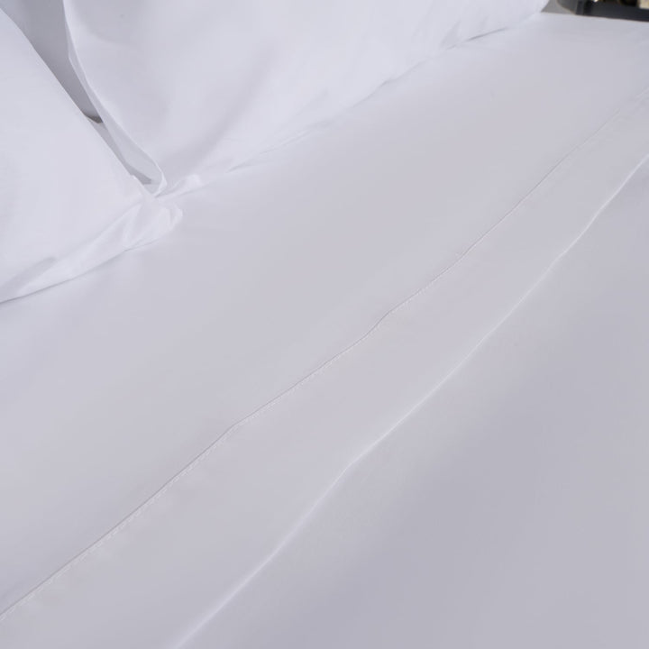 Zenoni & ColombiCompleto Lenzuola In 100% Cotone Percalle Bianco