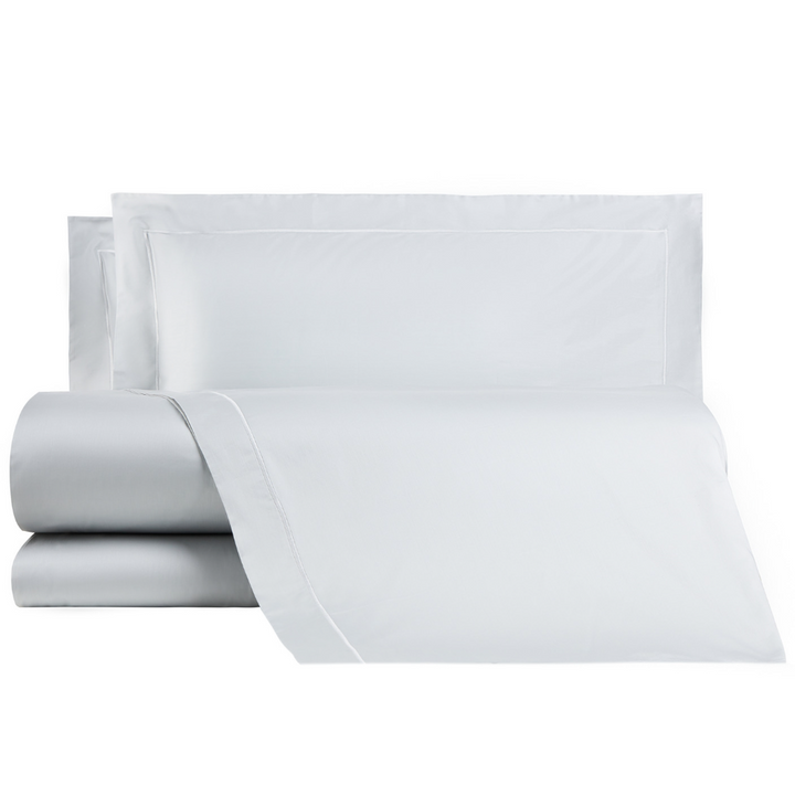Zenoni & ColombiCompleto Lenzuola In 100% Raso Di Cotone Bourdon