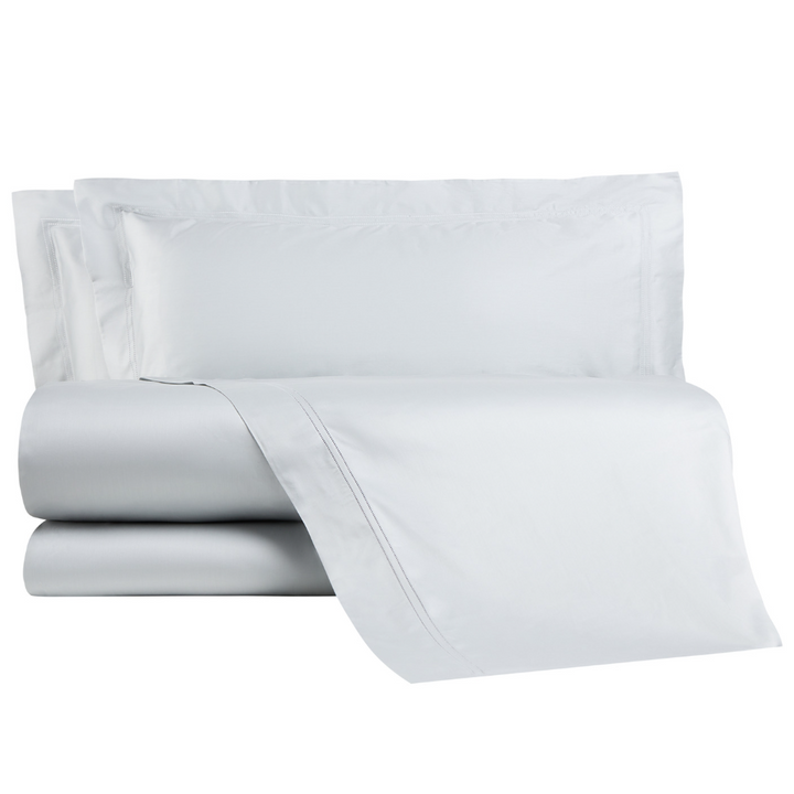 Zenoni & ColombiCompleto Lenzuola In 100% Raso Di Cotone Doppio Orlo A Giorno