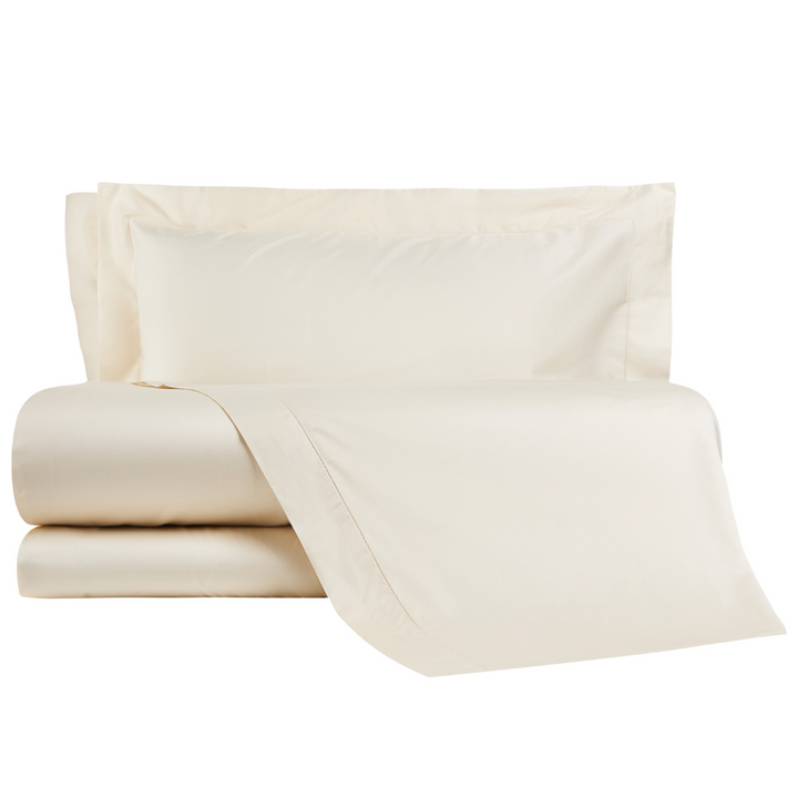 Zenoni & ColombiCompleto Lenzuola In 100% Raso Di Cotone Orlo A Giorno