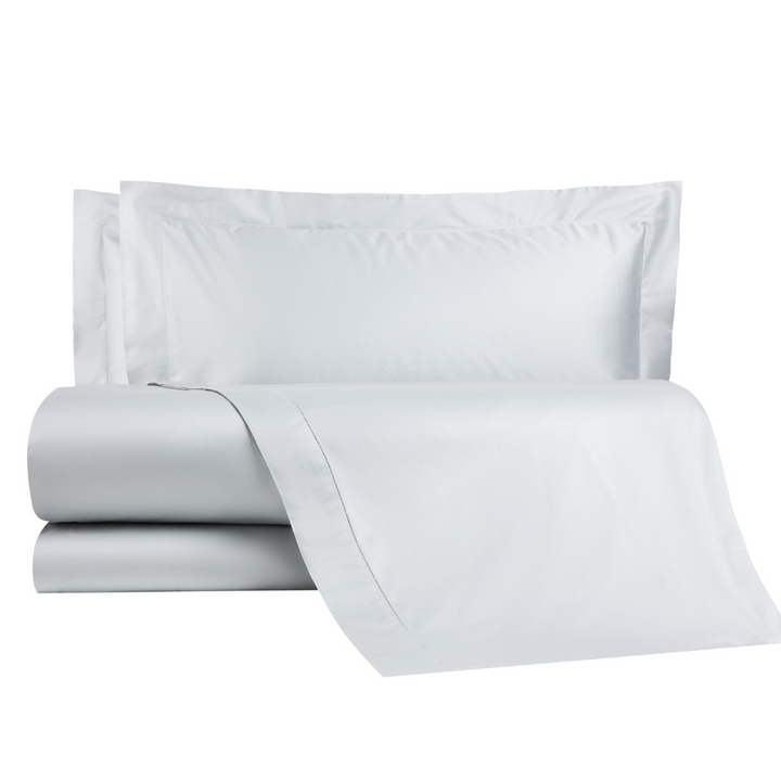 Zenoni & ColombiCompleto Lenzuola In 100% Raso Di Cotone Orlo A Giorno