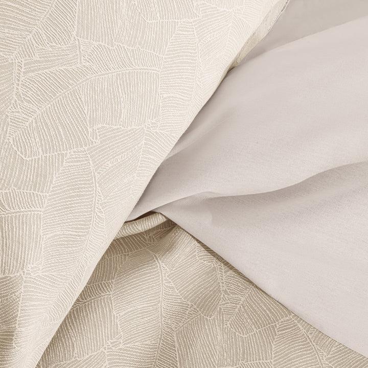 Zenoni & ColombiCompleto Lenzuola Matrimoniale Con Balza In Jacquard Giungla Perla