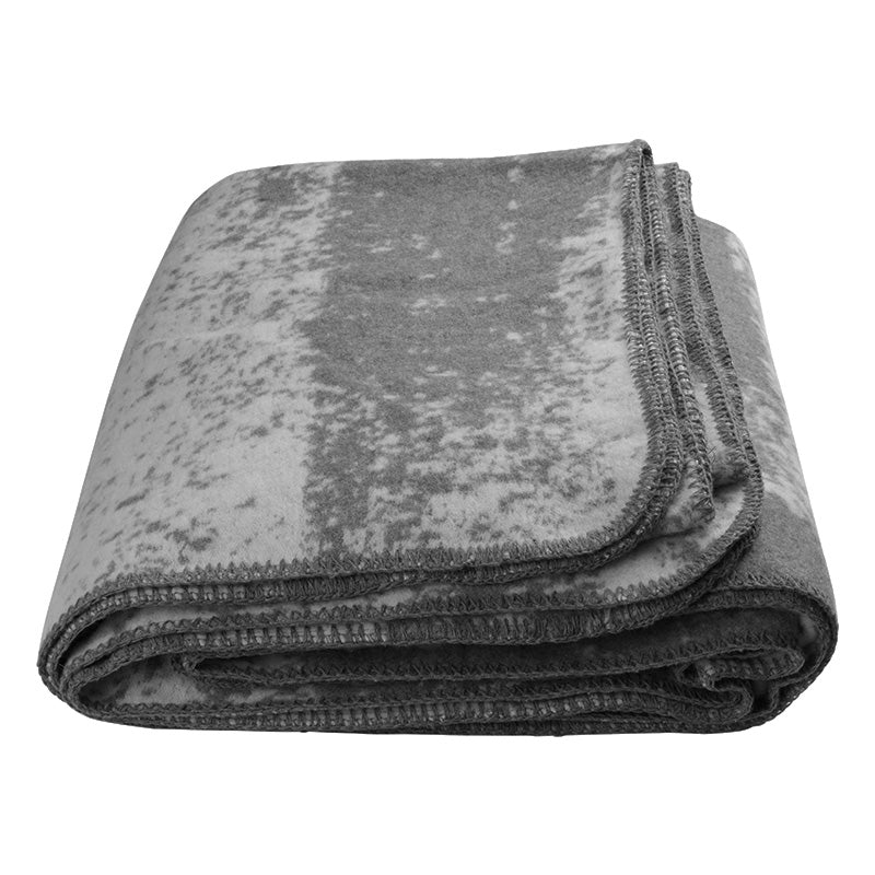 Zenoni & ColombiCoperta in misto Lana con bordo a punto cavallo Nassau Grigio