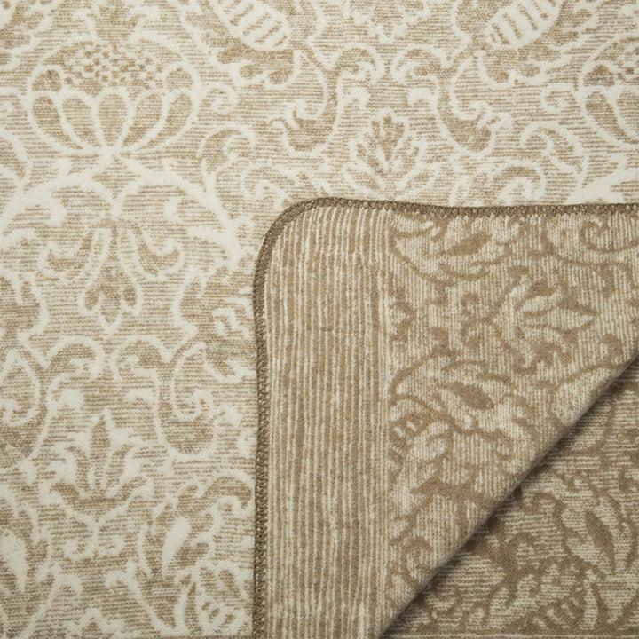 Zenoni & ColombiCoperta In Misto Lana Con Disegno Jacquard Princess Beige