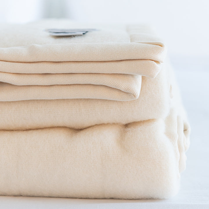 Zenoni & ColombiCoperta In Pura Lana Vergine Lambswool Certificata Woolmark Beige