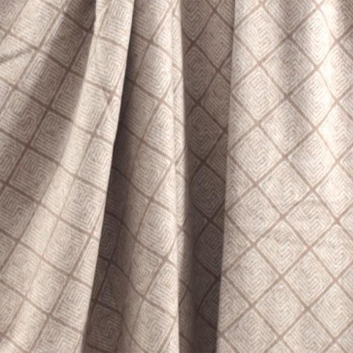 Zenoni & ColombiCoperta Misto Lana Damier Con Disegno Jacquard Beige