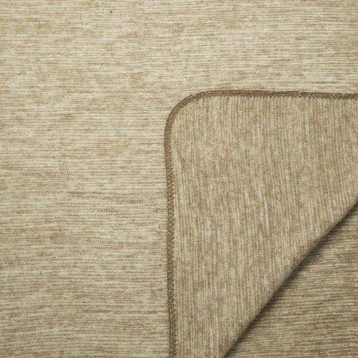 Zenoni & ColombiCoperta Misto Lana Riga Con Disegno Jacquard Beige